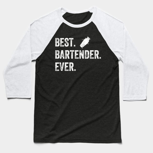 Best bartender ever Baseball T-Shirt by captainmood